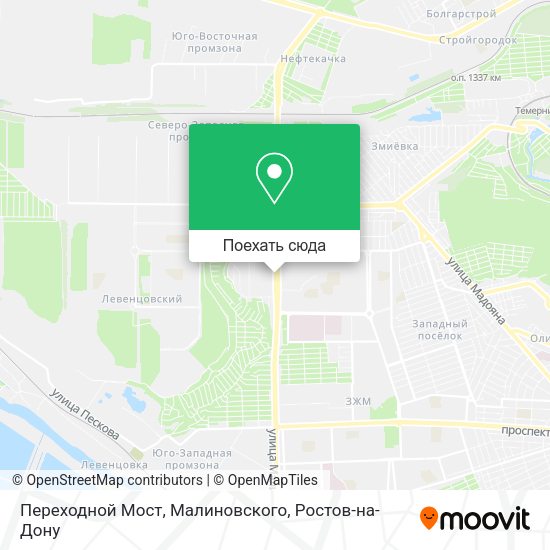 Карта Переходной Мост, Малиновского