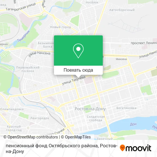 Карта пенсионный фонд Октябрьского района