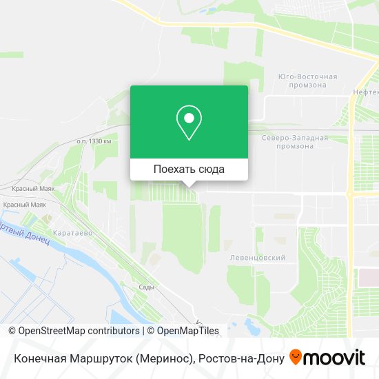 Карта Конечная Маршруток (Меринос)