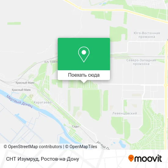 Карта СНТ Изумруд