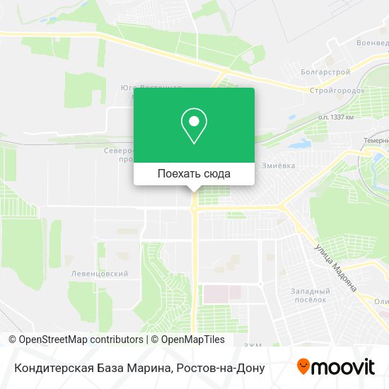 Карта Кондитерская База Марина