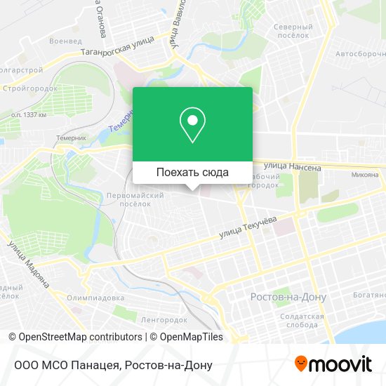 Карта ООО МСО Панацея