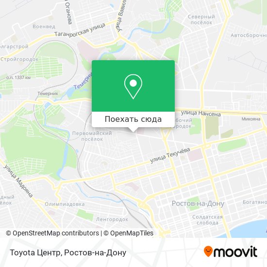 Карта Toyota Центр