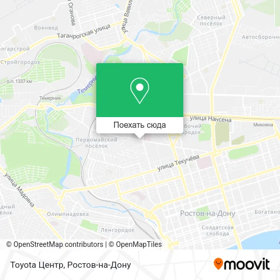 Карта Toyota Центр