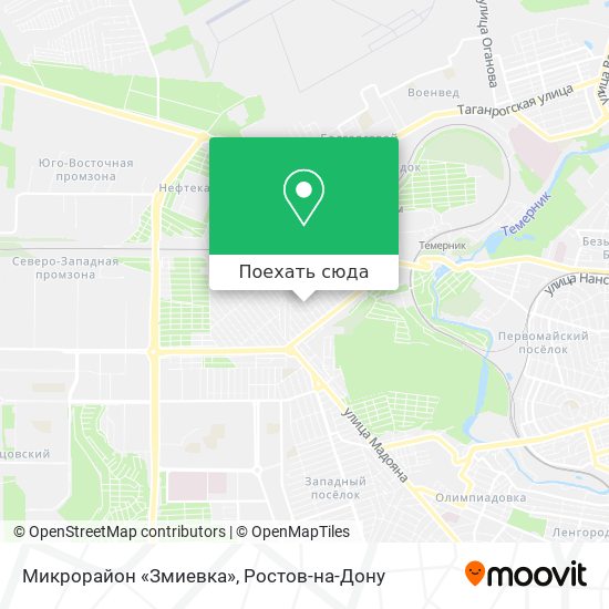 Карта Микрорайон «Змиевка»