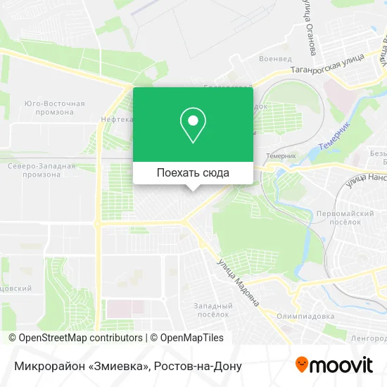 Карта Микрорайон «Змиевка»