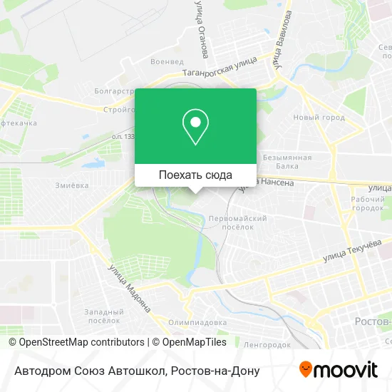 Карта Автодром Союз Автошкол