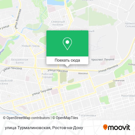 Карта улица Турмалиновская