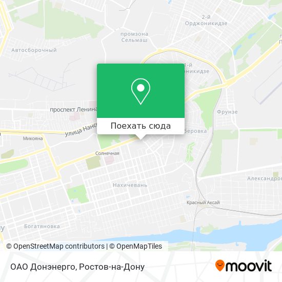 Карта ОАО Донэнерго
