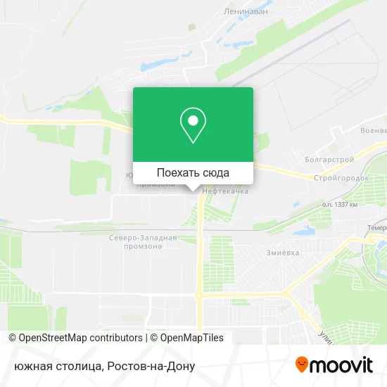 Карта южная столица