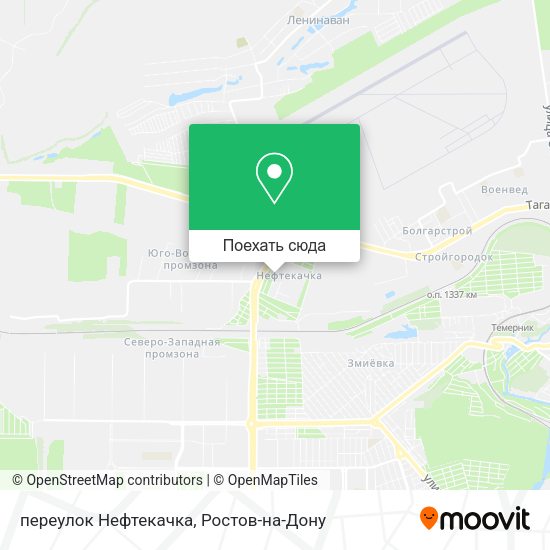 Карта переулок Нефтекачка