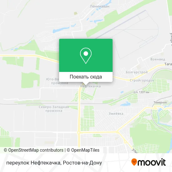 Карта переулок Нефтекачка