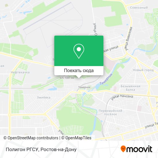 Карта Полигон РГСУ