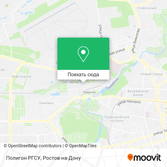 Карта Полигон РГСУ