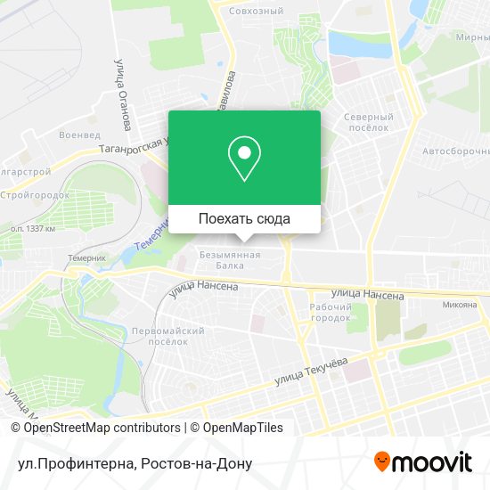 Карта ул.Профинтерна