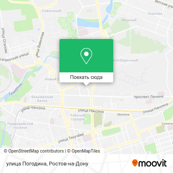 Карта улица Погодина