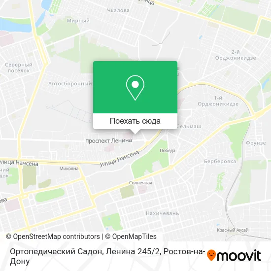 Карта Ортопедический Садон, Ленина 245 / 2
