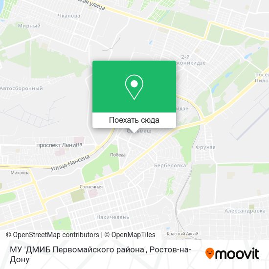 Карта МУ 'ДМИБ Первомайского района'