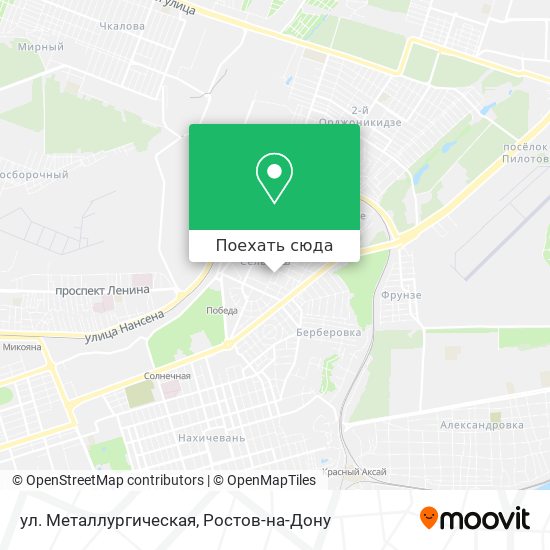 Карта ул. Металлургическая