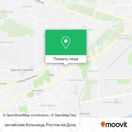 Карта аксайская больница