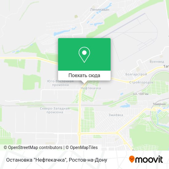Карта Остановка "Нефтекачка"