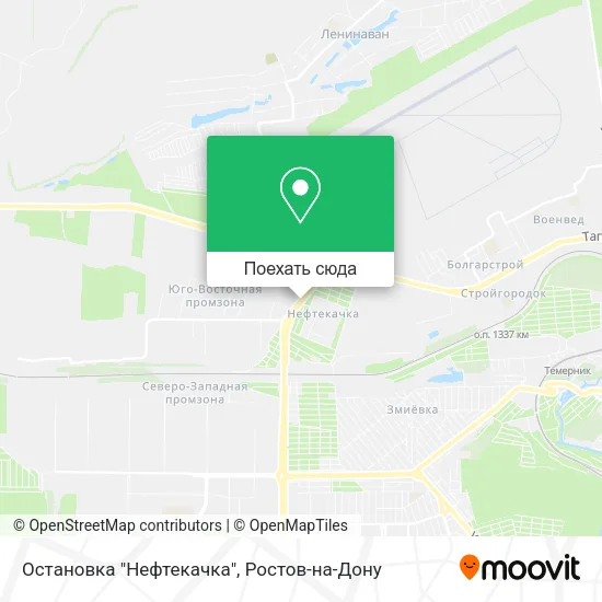 Карта Остановка "Нефтекачка"