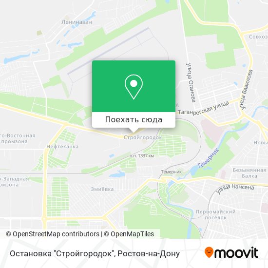 Карта Остановка "Стройгородок"