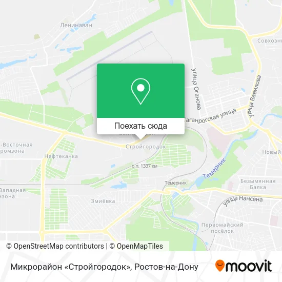 Карта Микрорайон «Стройгородок»
