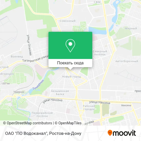 Карта ОАО "ПО Водоканал"