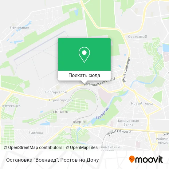 Карта Остановка "Военвед"