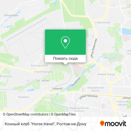 Карта Конный клуб "Horse travel"