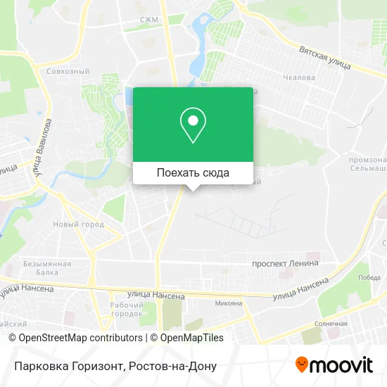 Карта Парковка Горизонт