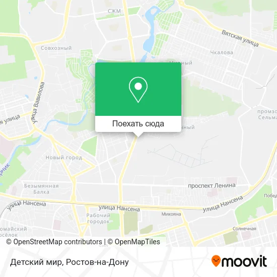 Карта Детский мир