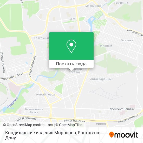 Карта Кондитерские изделия Морозова