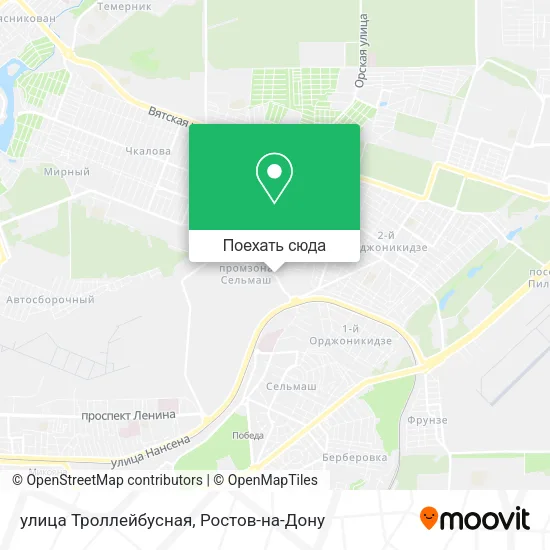 Карта улица Троллейбусная