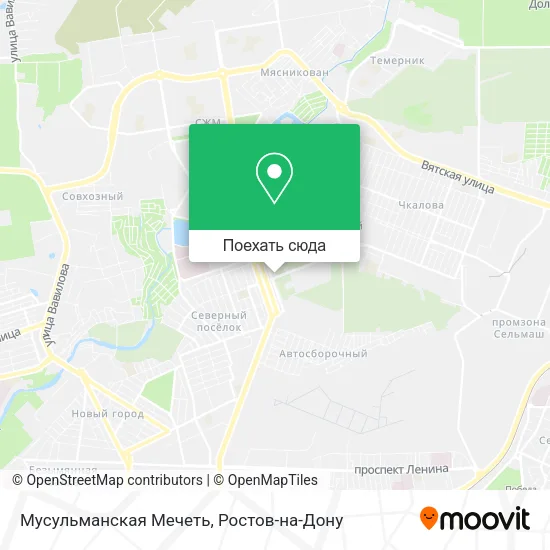Карта Мусульманская Мечеть