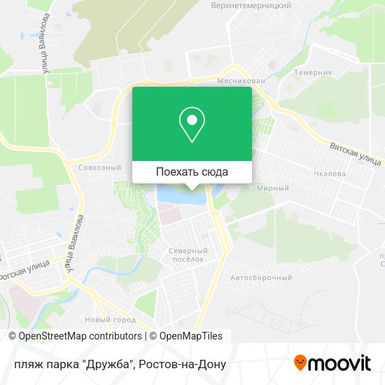 Карта пляж парка "Дружба"