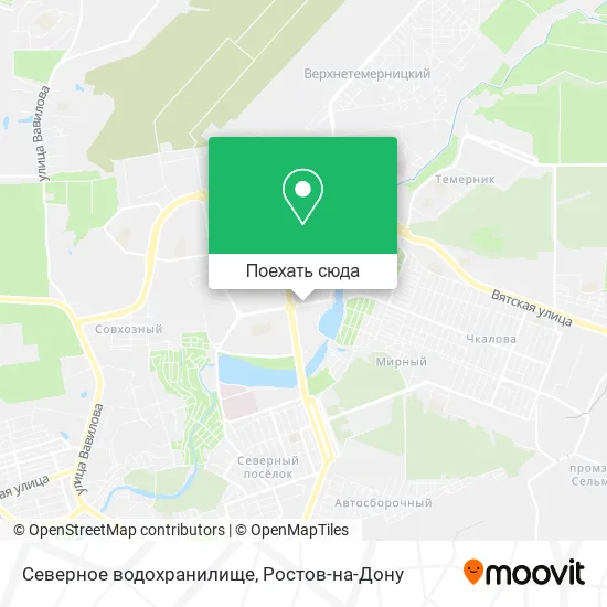 Карта Северное водохранилище