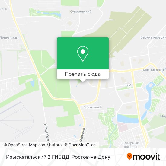 Карта Изыскательский 2 ГИБДД