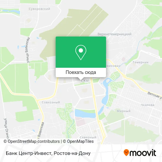 Карта Банк Центр-Инвест
