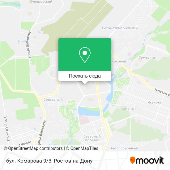 Карта бул. Комарова 9/3