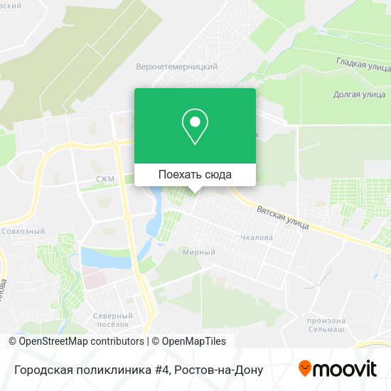 Карта Городская поликлиника #4
