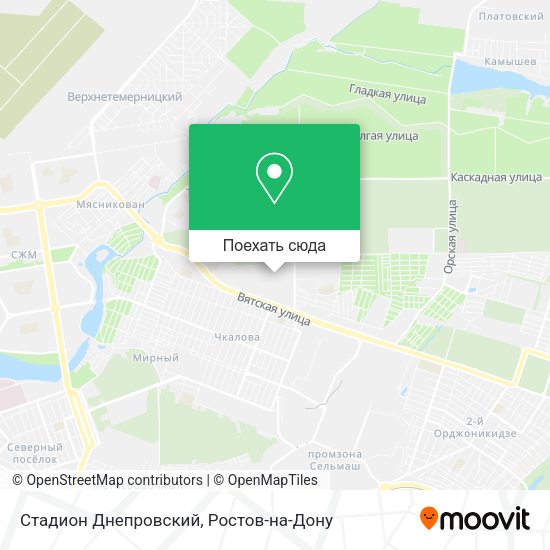 Карта Стадион Днепровский