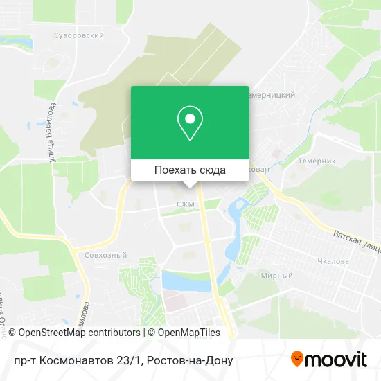 Карта пр-т Космонавтов 23/1