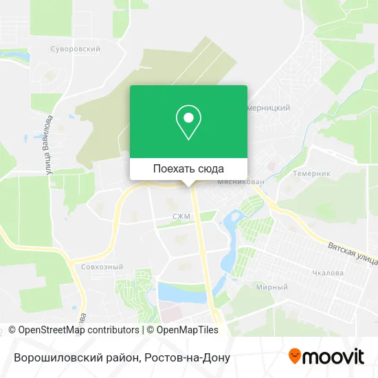 Карта Ворошиловский район