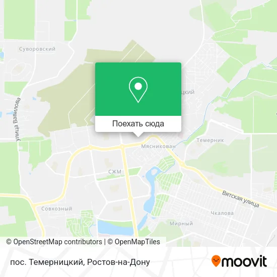 Карта пос. Темерницкий