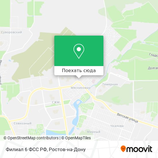 Карта Филиал 6 ФСС РФ