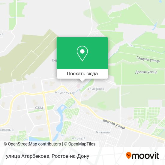 Карта улица Атарбекова