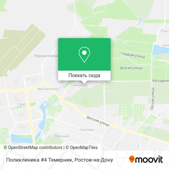Карта Поликлиника #4 Темерник
