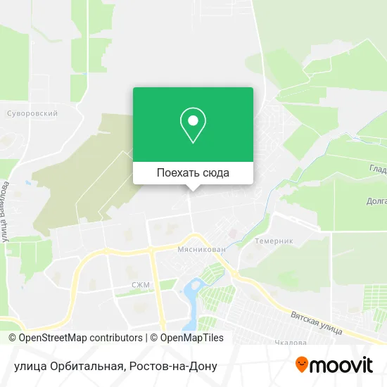 Карта улица Орбитальная